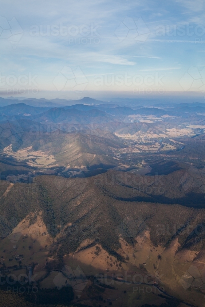 Vertical mountain landscape - Australian Stock Image