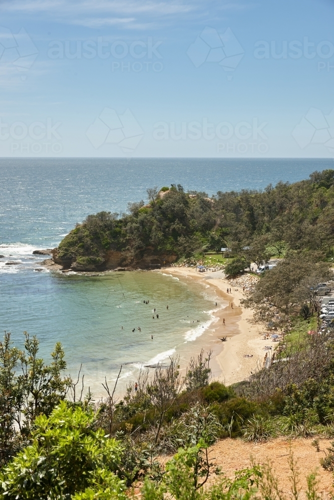 View of coastal headland - Australian Stock Image