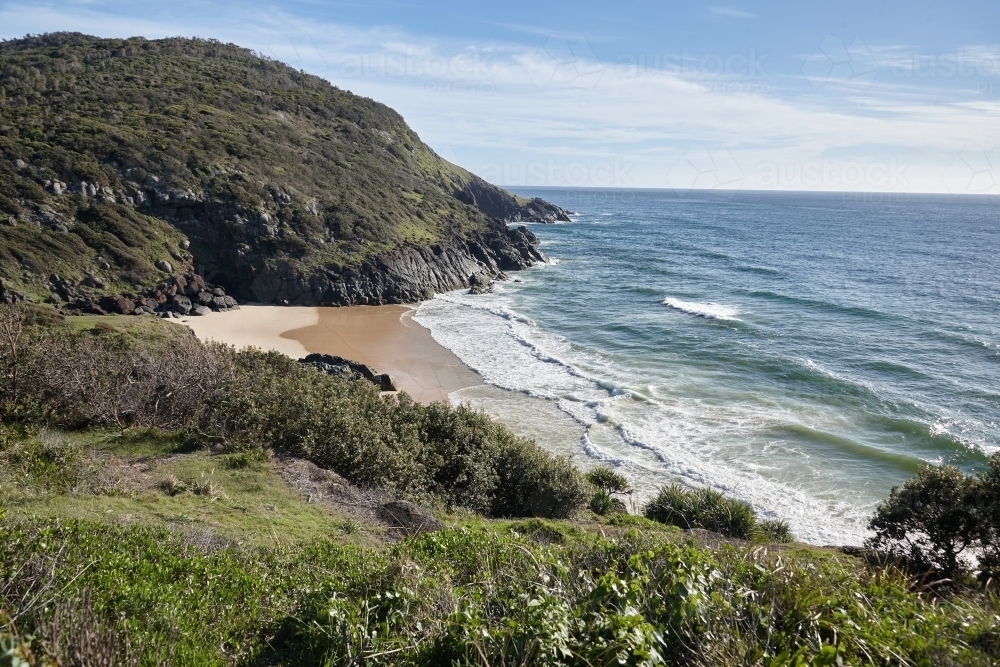 View of coastal headland - Australian Stock Image