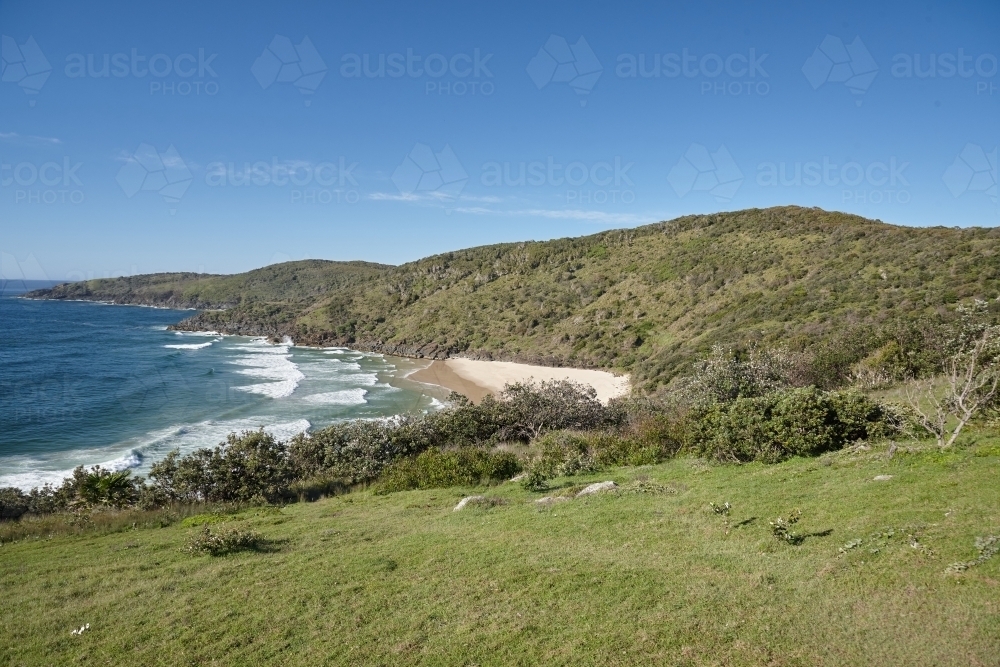 View of coastal headland - Australian Stock Image