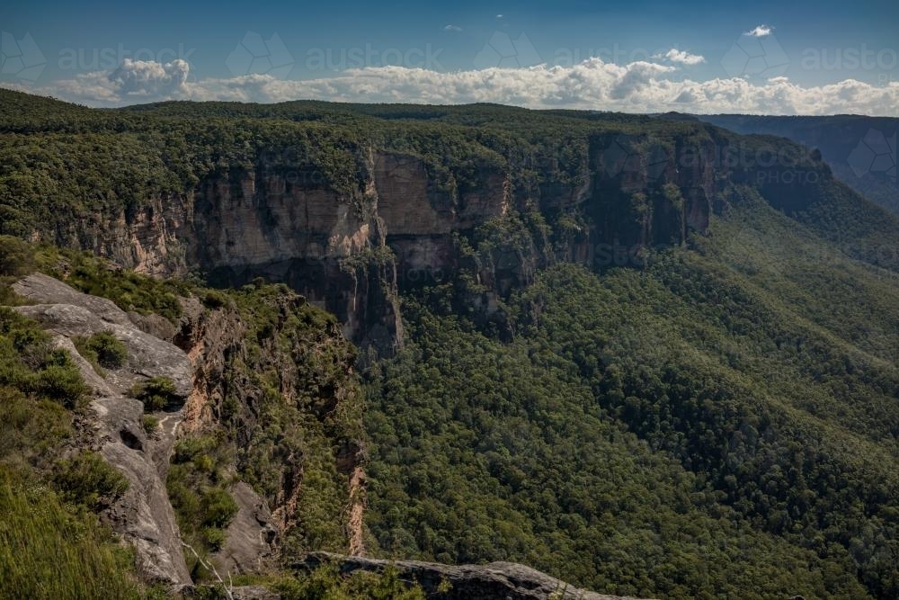 Views around Mt Hay near Leura in the Blue Mountains - Australian Stock Image