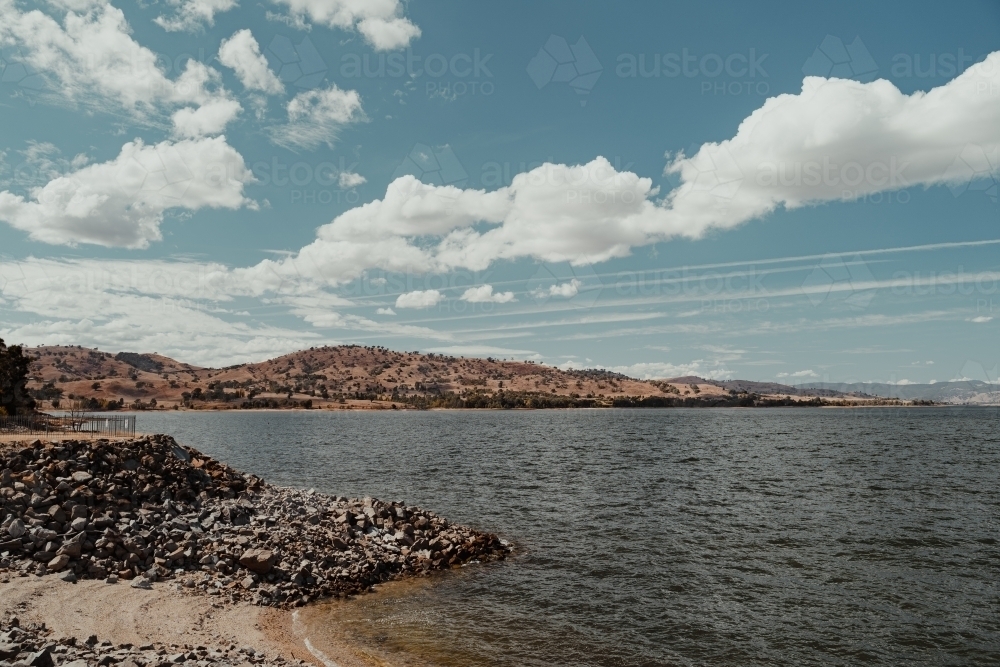 Image of Views from the Dam Wall at Hume Dam. - Austockphoto