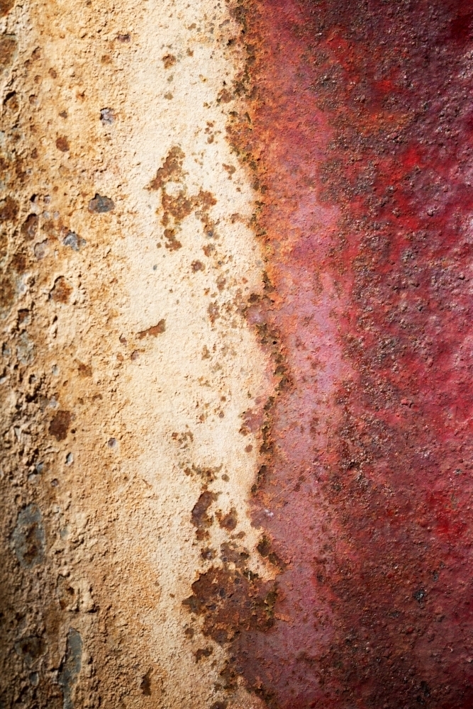 White and red rust - Australian Stock Image