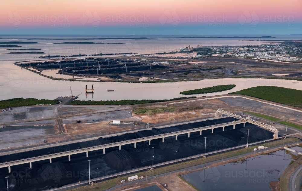 Wiggins Island Coal Export Terminal - Australian Stock Image