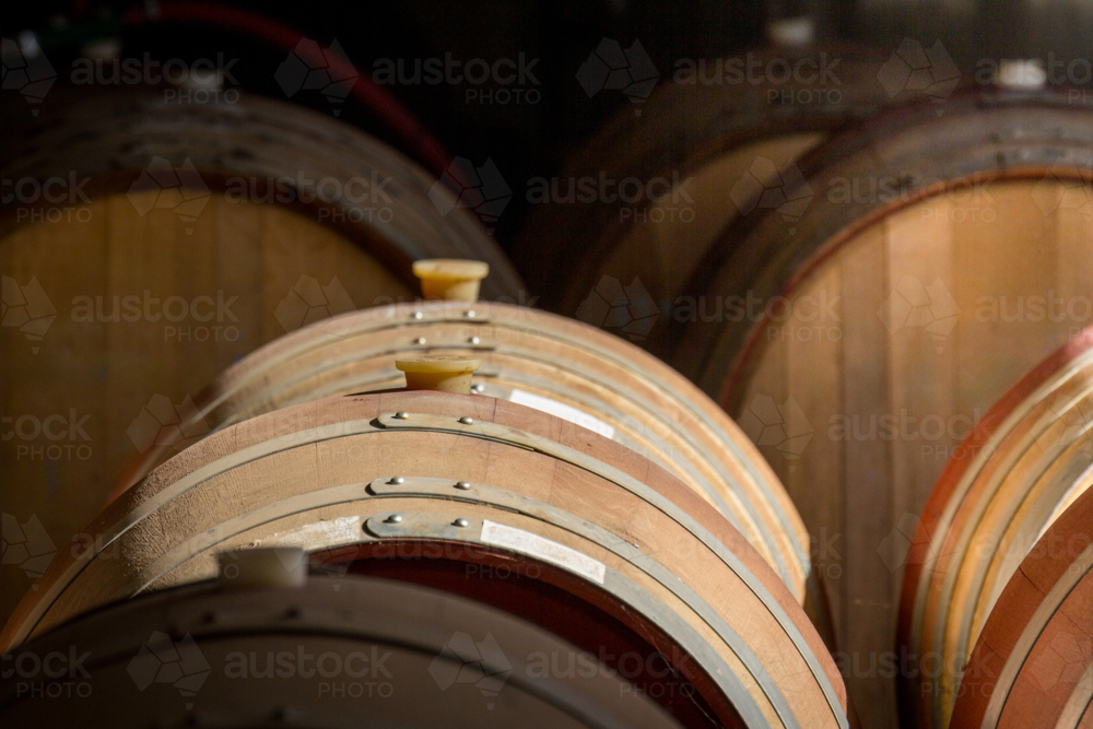 Wine Barrels - Australian Stock Image