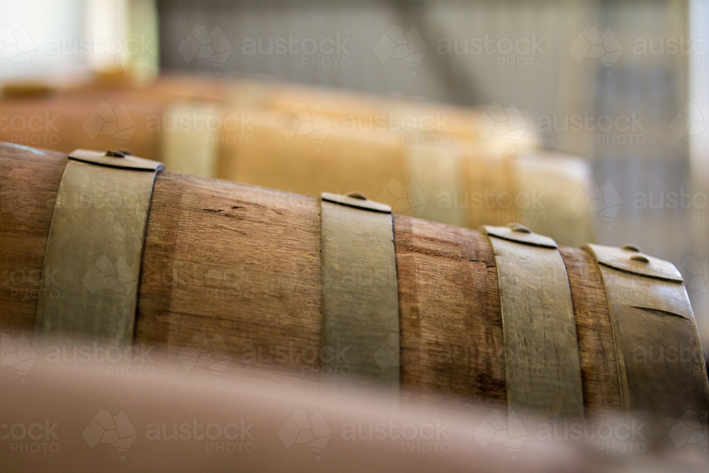 Wine Barrels - Australian Stock Image