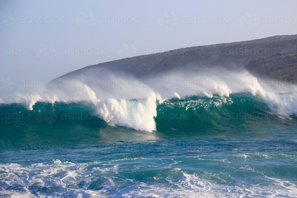 Winter Waves During A Storm - Australian Stock Image