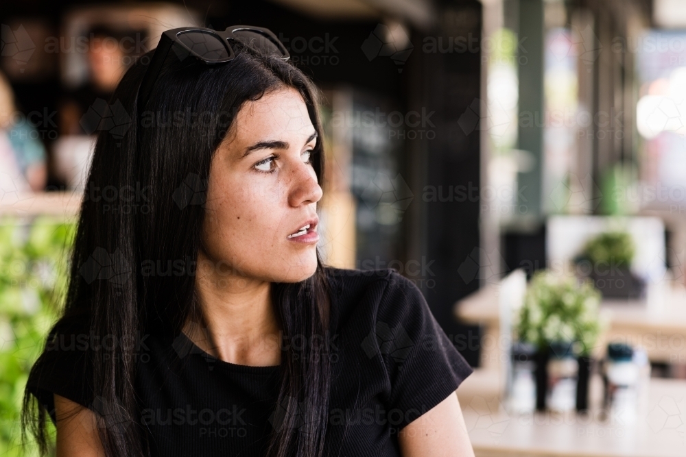 woman with surprised face - Australian Stock Image