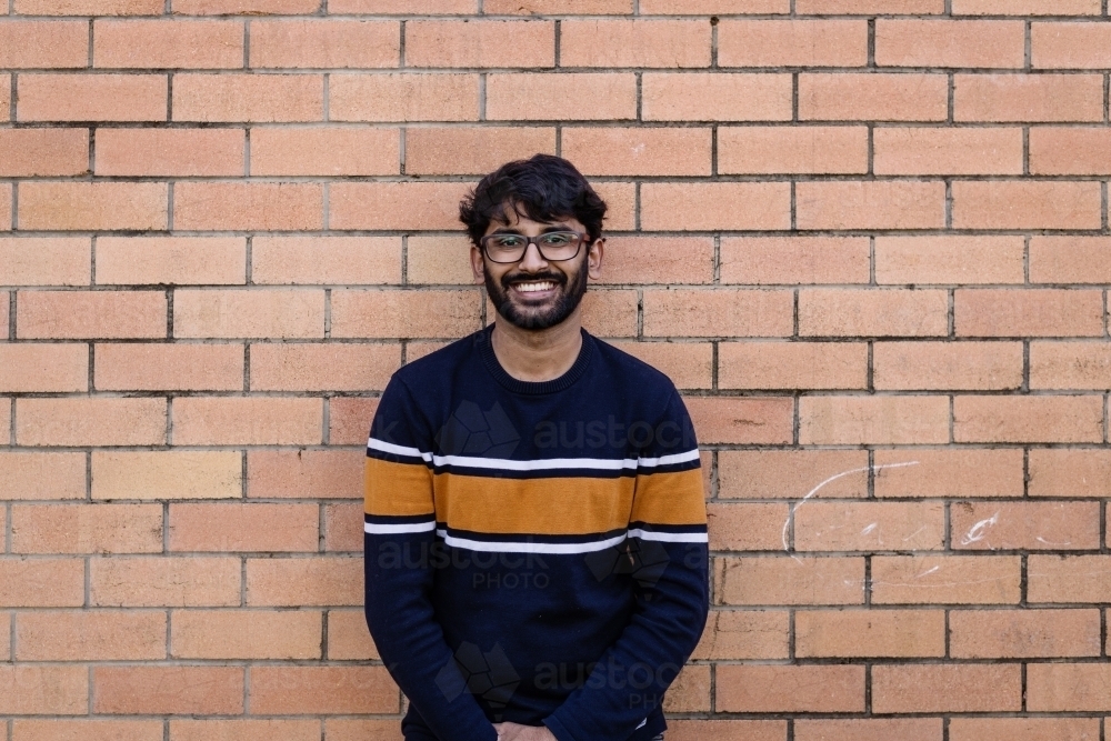 young Indian man, portrait - Australian Stock Image
