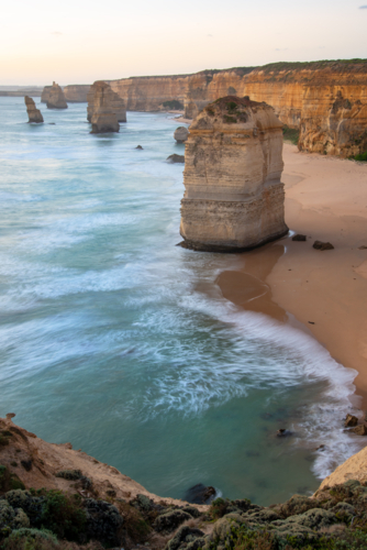 12 Apostles in vertical format - Australian Stock Image