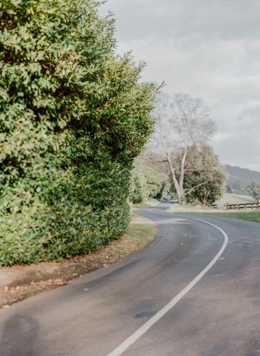 A bending pathway on countryside - Australian Stock Image