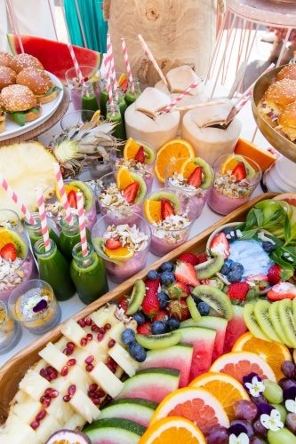 A Heavenly Platter of Brunch Menu - Australian Stock Image