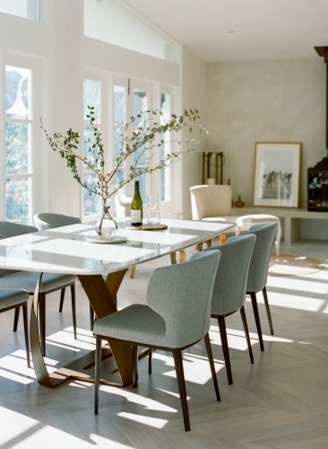 A sunlit bright living room - Australian Stock Image