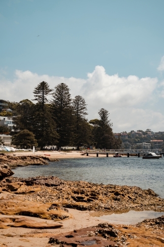 A sunny day at Forty Baskets Beach on the Spit to Manly Walk. - Australian Stock Image