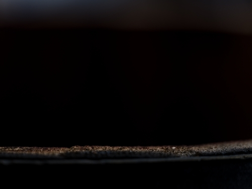 A whisky barrel being charred for storage - Australian Stock Image