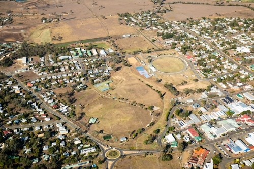 Aerial View of Boonah - Australian Stock Image