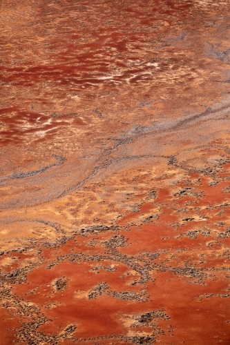 aerial view of outback landscape - Australian Stock Image