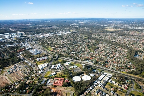 Aerial View Over Logan and Browns Plains