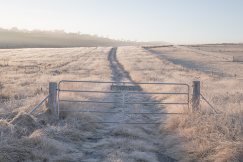 An early winter morning in country Australia - Australian Stock Image