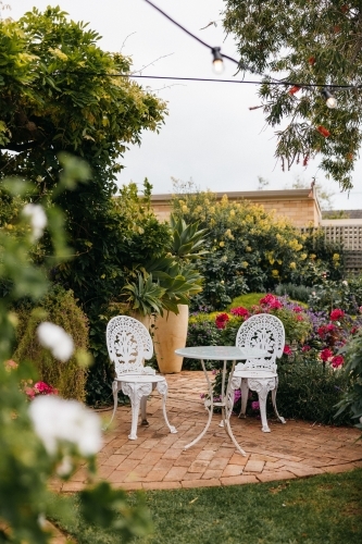 Backyard setting - Australian Stock Image