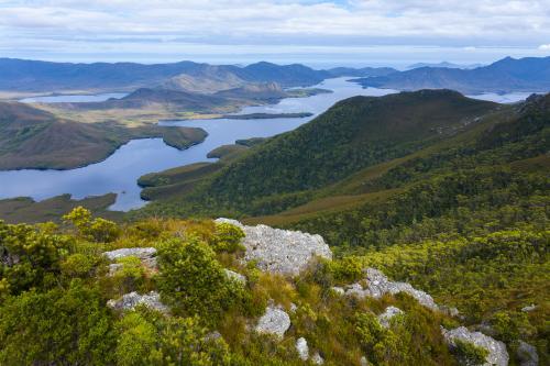 Bathurst Channel from Mount Rugby - Australian Stock Image