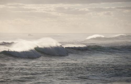 big waves and sea spray - Australian Stock Image
