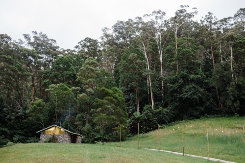 Bindarri camping Coffs Harbour - Australian Stock Image