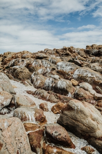 Bird Poo Rocks - Australian Stock Image