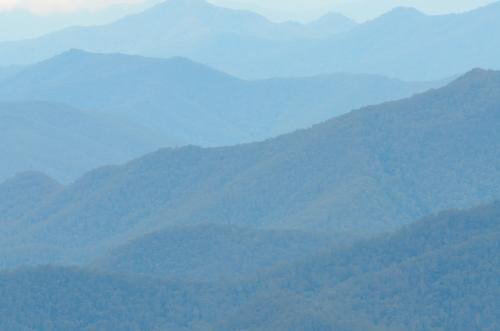 Blue layers of mountains - Australian Stock Image