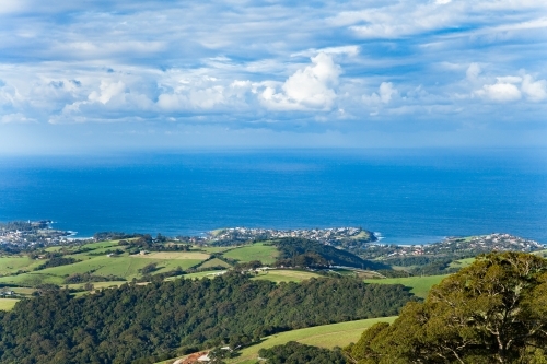 Blue ocean horizon Illawarra - Australian Stock Image