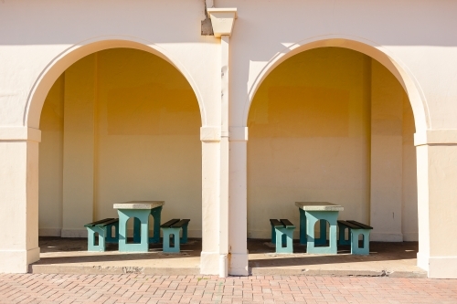 Bondi Beach Seating - Australian Stock Image