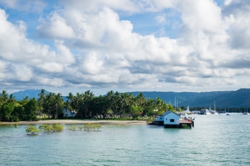 Building structures at the Port Douglas marina - Australian Stock Image