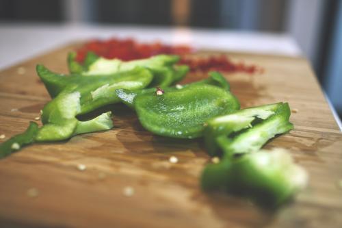 Capsicum Cutting Board - Australian Stock Image