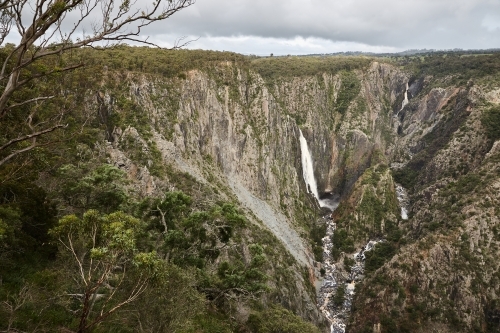 Catchment area and waterfall - Australian Stock Image