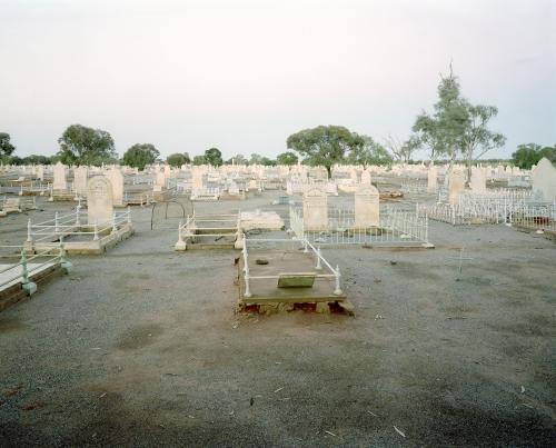 Cemetary in remote town - Australian Stock Image