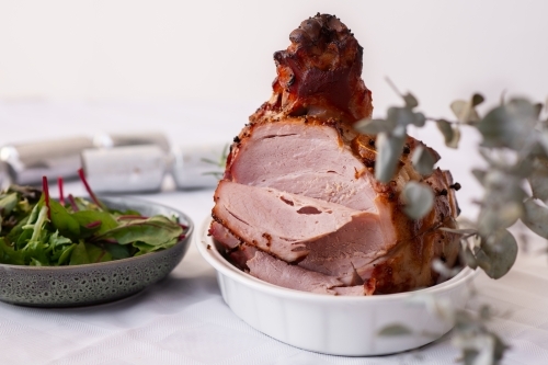 christmas ham - Australian Stock Image