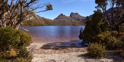 Clear Day at Cradle Mt. - Australian Stock Image