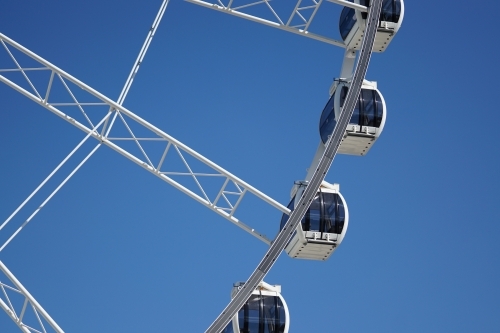 Close up of ferris wheel carriages - Australian Stock Image