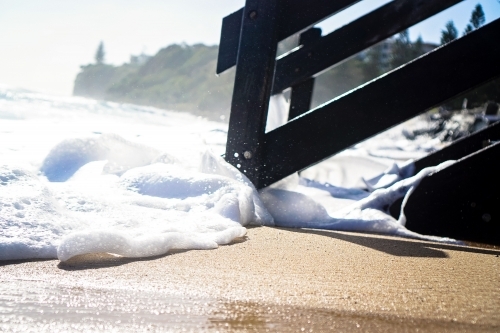 Close up of surf rolling in - Australian Stock Image