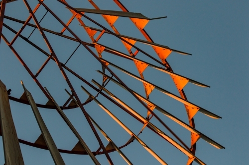 Close-up windmill blades - Australian Stock Image