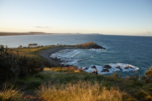 Coastal landscape on sunrise - Australian Stock Image