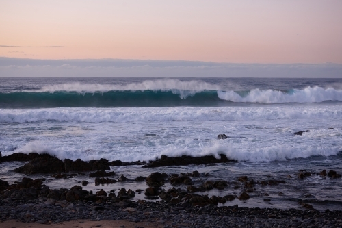 Coastal landscape on sunrise - Australian Stock Image