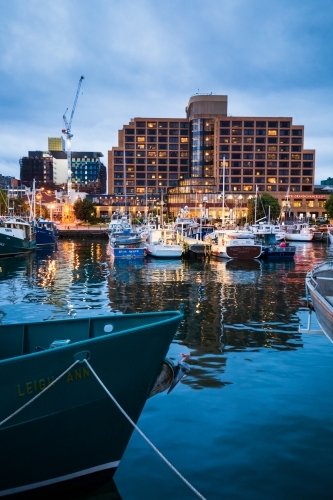 Constitution Dock at Dusk - Australian Stock Image