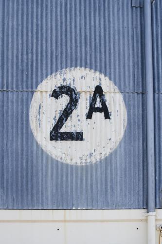 Corrugated iron shed at Beauty Point Tasmania - Australian Stock Image