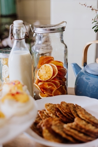 Country Kitchen with homemade treats - Australian Stock Image