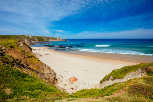 Cowrie Patch Beach on Phillip Island, Victoria, Australia - Australian Stock Image