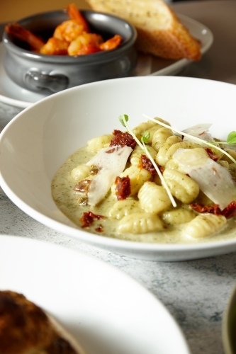 Creamy soup bowl - Australian Stock Image