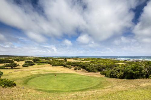 Currie golf course on King Island - Australian Stock Image