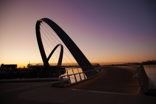 Dawn at Elizabeth Quay - Australian Stock Image