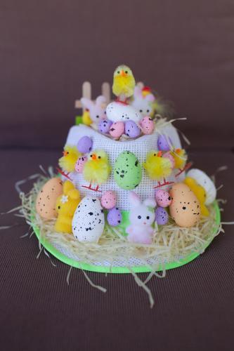 Decorated Easter hat - Australian Stock Image